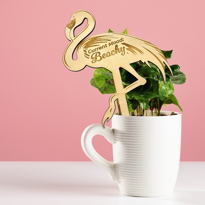 Various Wood Garden Stakes - 3" W x 5" H x 1/8" D