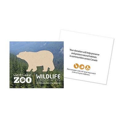 Wildlife Conservation Plantable Bear Cards