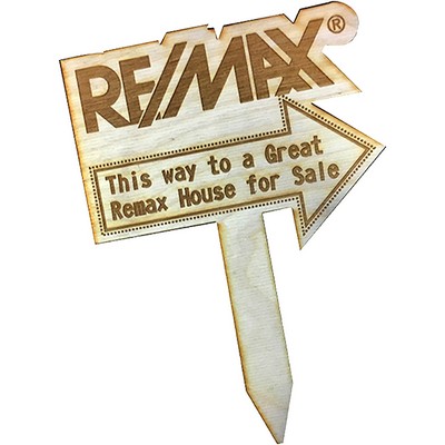 Various Wood Garden Stakes - 3" W x 10" H x 1/4" D