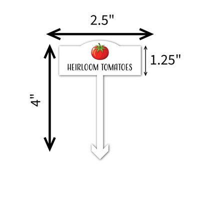 USA Made Custom Acrylic Garden Marker Full Color (2.5"x4") - Small Custom Shape