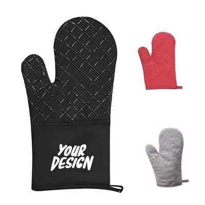 Quilted Silicone Oven Mitt – Heat Resistant Grip Glove