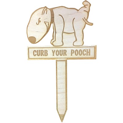 Various Wood Garden Stakes - 3" W x 8" H x 1/4" D